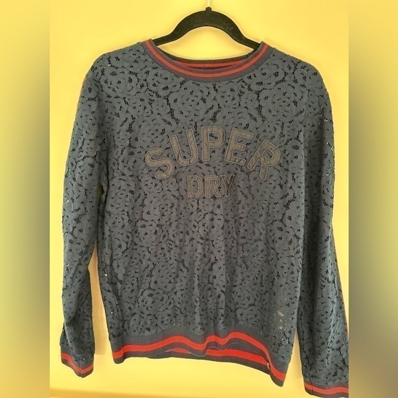 Super Dry  Rock Lace Long Sleeve Top - Picture 2 of 14